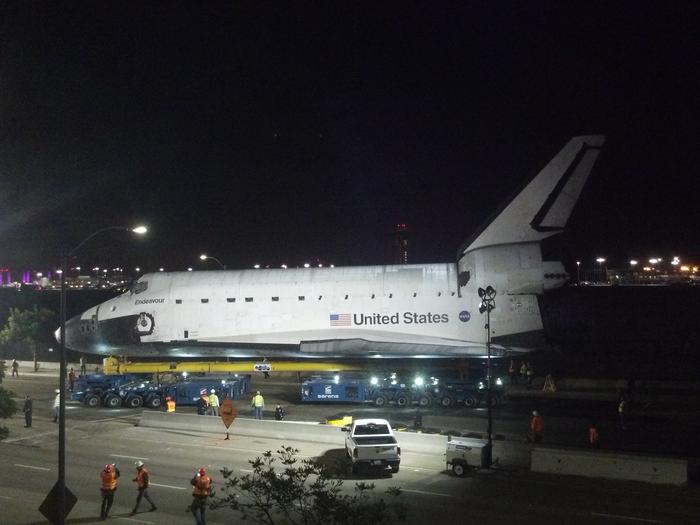 Fark Com 7378046 Shuttle Endeavor Is On The Move From Lax Today S